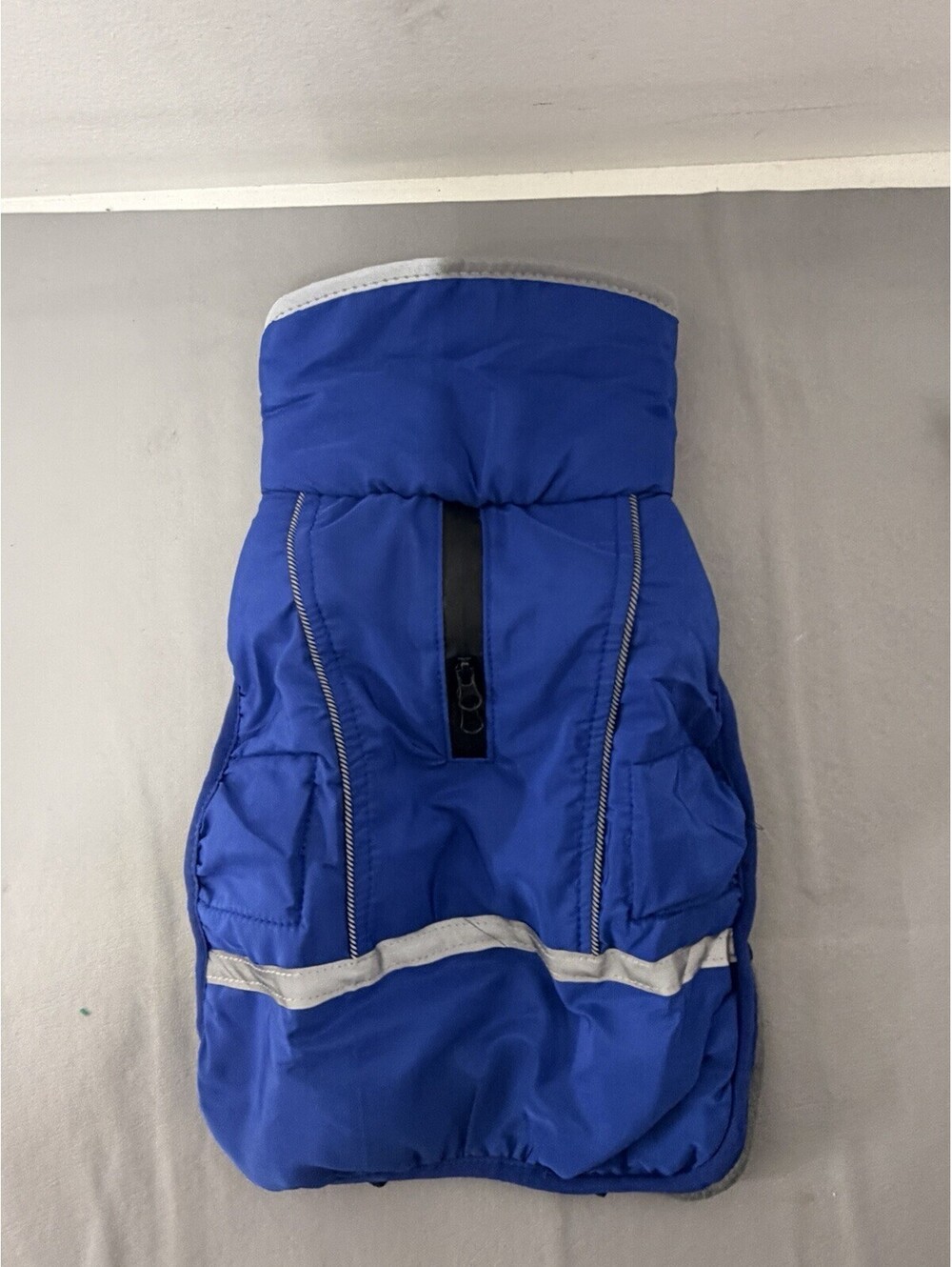 Dog Winter Jacket Vest For Small Dogs W/Zipper For Leash & Adjustable Straps NEW
